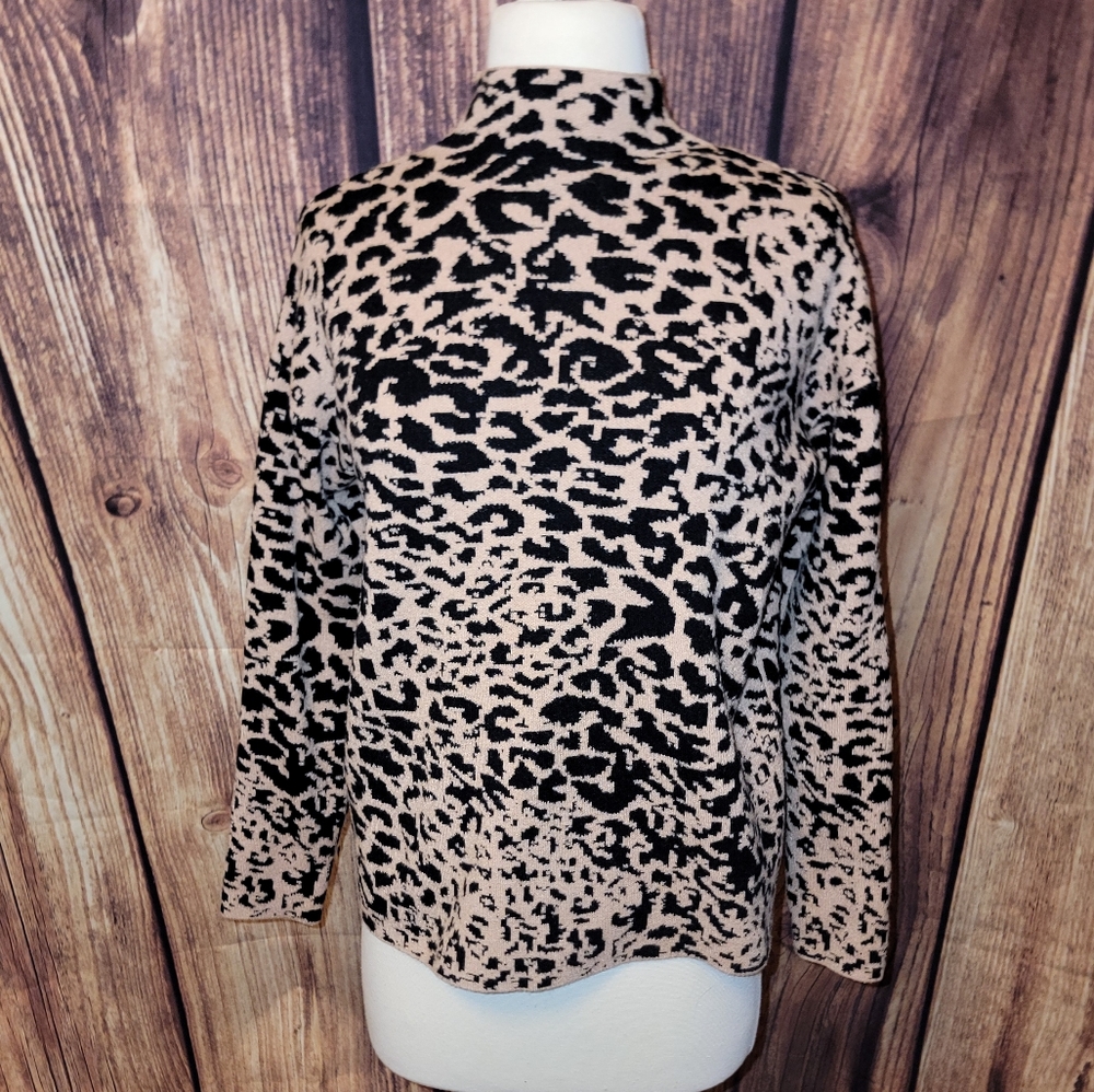 Tahari Sweater Size S Brown/Black